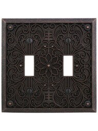 Filigree Double-Toggle Switch Plate